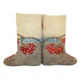 Женские валенки «Снегири на рябине»